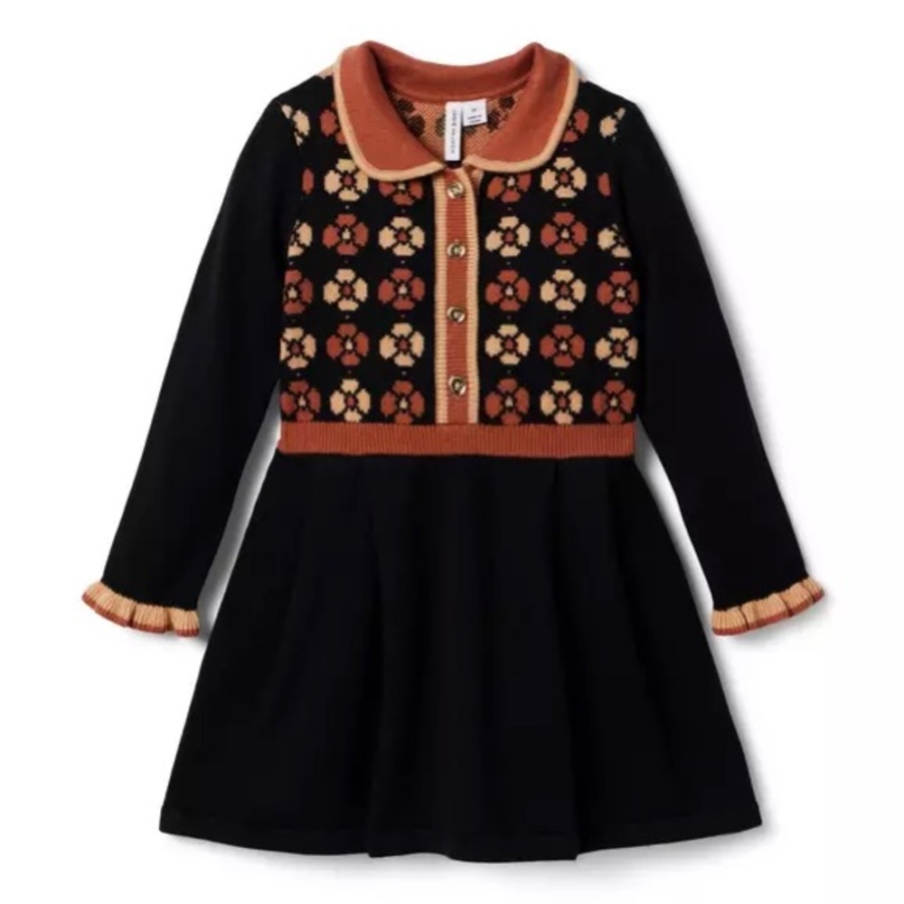 Fall Thanksgiving Floral Sweater Janie and Jack The Marketplace Dress